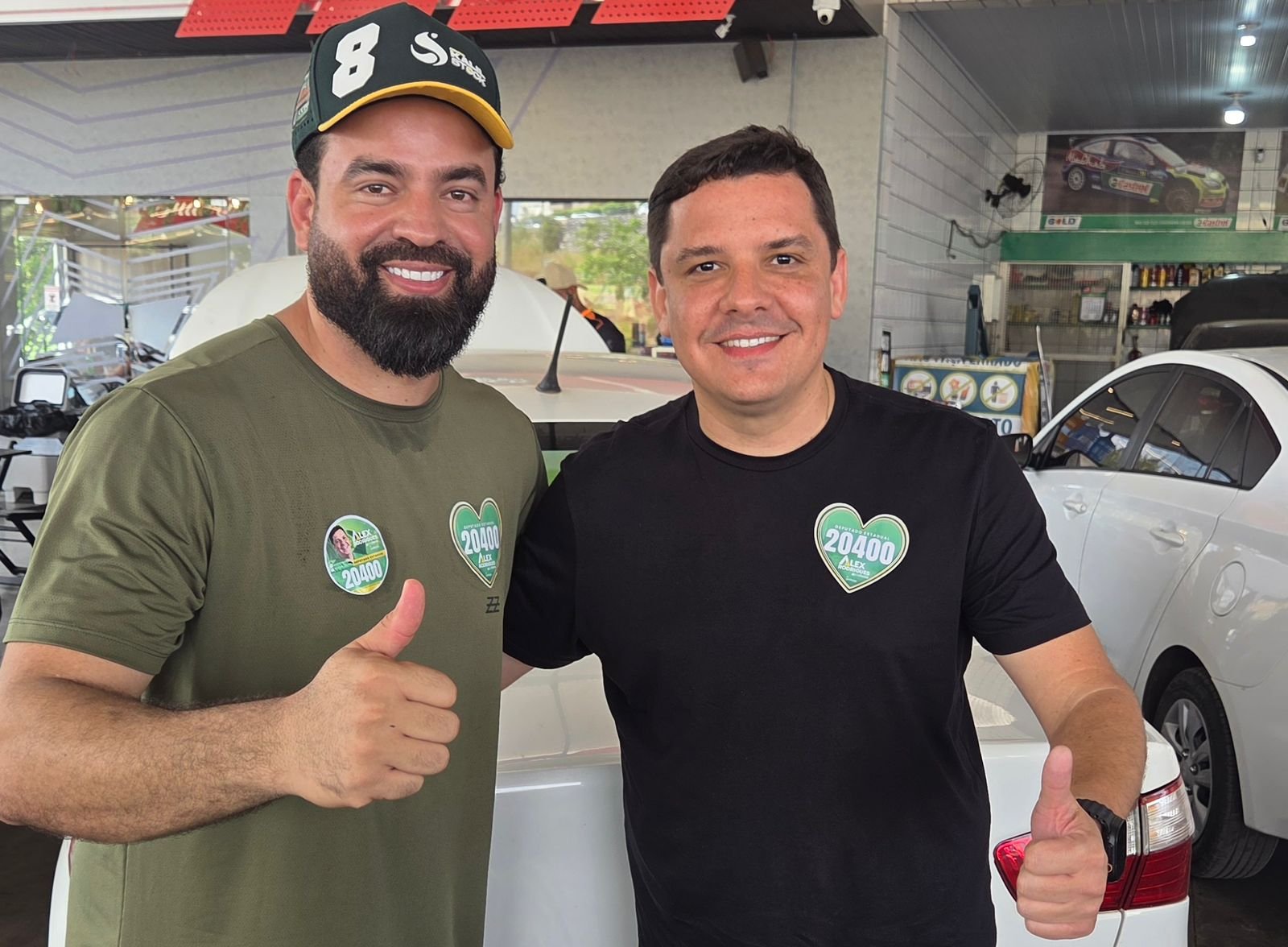 Adesivaço reúne mais de 100 carros em ação com Kalil Stock e Alex Rodrigues em Cuiabá